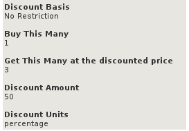 Configuration of Zen Cart BOGO Discount