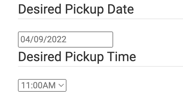 Zen Cart Checkout Calendar - date and time set