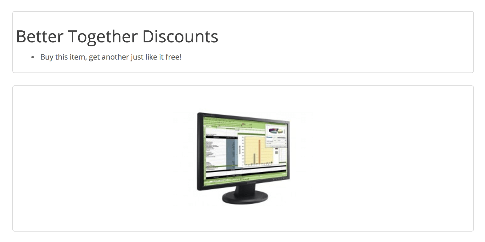 Product page showing Better Together discount