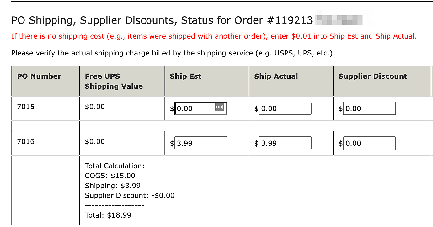 Zen Cart Shipping Costs - tracking shipper charged